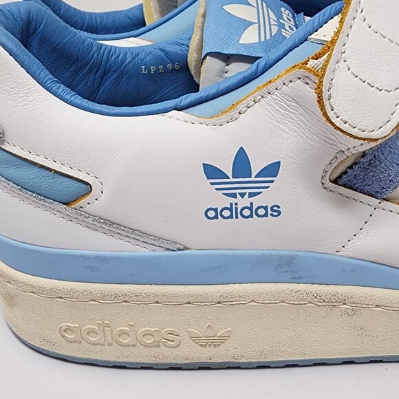 Adidas Forum 84 Low Retro Sneakers White & Blue Leather Men's 17 - Picture 6 of 11